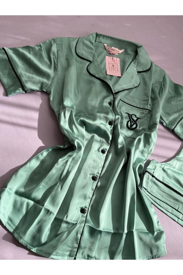 Su Yeşili Pijama Takımı